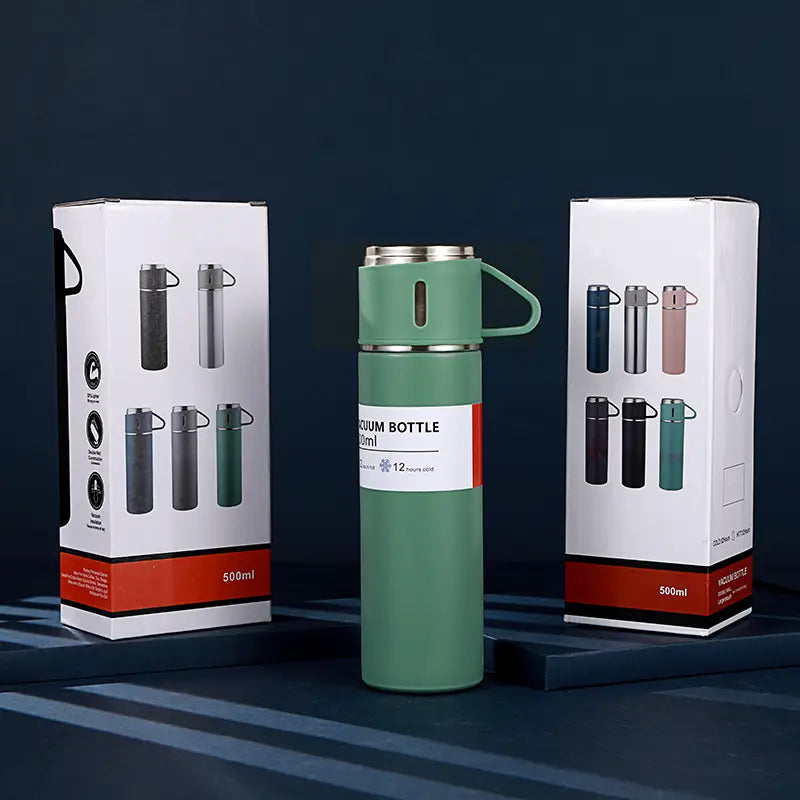 Stainless Steel Double Wall Vacuum Mug - 500ml/16.91oz