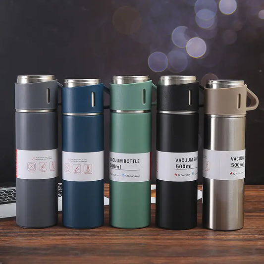 Stainless Steel Double Wall Vacuum Mug - 500ml/16.91oz